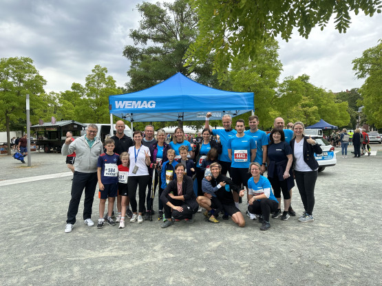 Läuferinnen und Läufer der WEMAG zum 37. Schweriner 5-Seen-Lauf