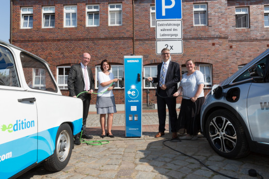 Inbetriebnahme der E-Ladesäule Neustadt-Glewe