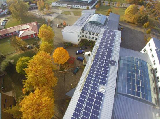 Photovoltaik Anlage auf dem Friedrich-Franz-Gymnasium in Parchim