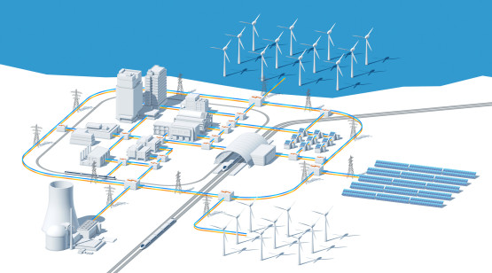Smart Grid ist die intelligente Vernetzung unterschiedlicher Netzbestandteile