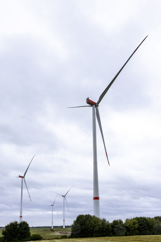Windräder im Windpark