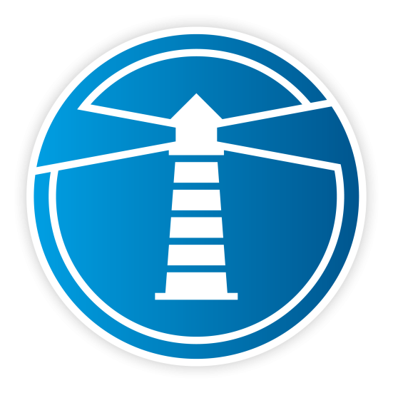 Icon Leuchtturm mit Schatten