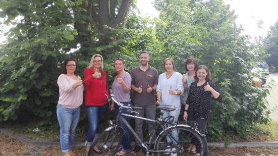 Aktiv dabei! Die Mitarbeiter der WEMAG steigen auf’s Fahrrad und leisten damit aktiv einen Beitrag zum Klimaschutz.