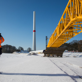 Der Windpark in Jännersdorf produziert Ökostrom für tausende Haushalte