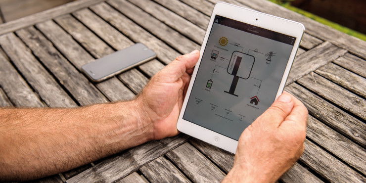 Mit intelligenter Steuerung können Sie Ihren Speicher von E3DC jederzeit überwachen.